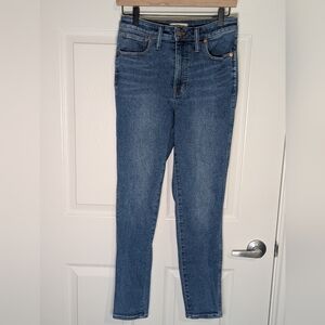 Madewell Curvy High Rise Skinny Jeans Medium Wash Size 27